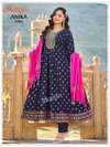 Anika By Mukesh 14kg Rayon Anarkali Style Kurti With Pant Dupatta Best Wholesale Shop In Surat